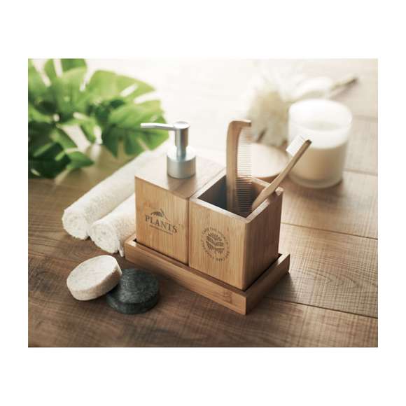 Set de baño de 3 piezas bambú
