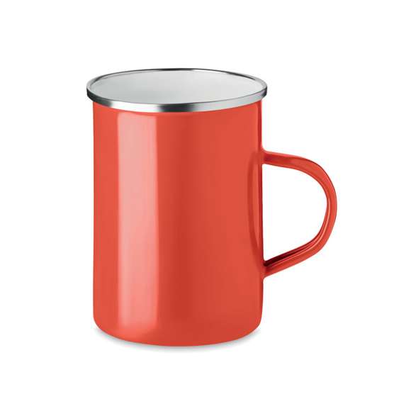Taza metal con capa de esmalte