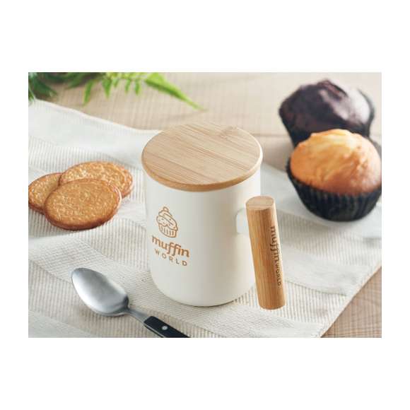 Taza de porcelana tapa 380 ml