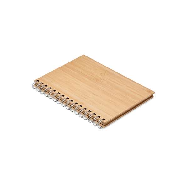 Libreta A5 de bambú anillas