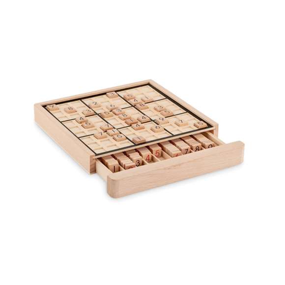 Juego de mesa sudoku de madera
