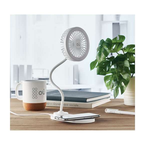 Ventilador cargador con luz