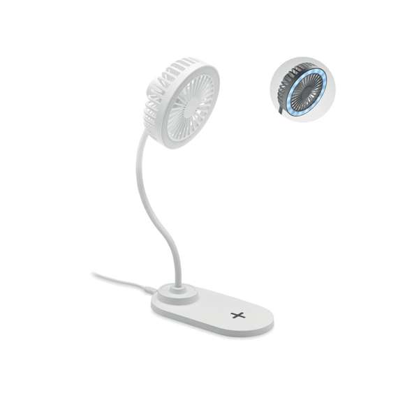 Ventilador cargador con luz