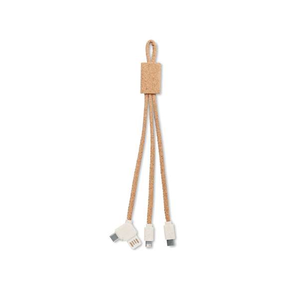 Cable de carga 3 en 1 corcho
