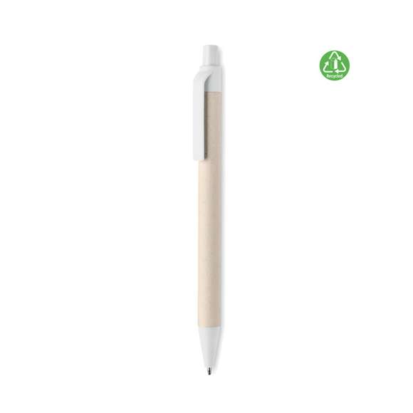 Papel reciclado/ bolígrafo PLA