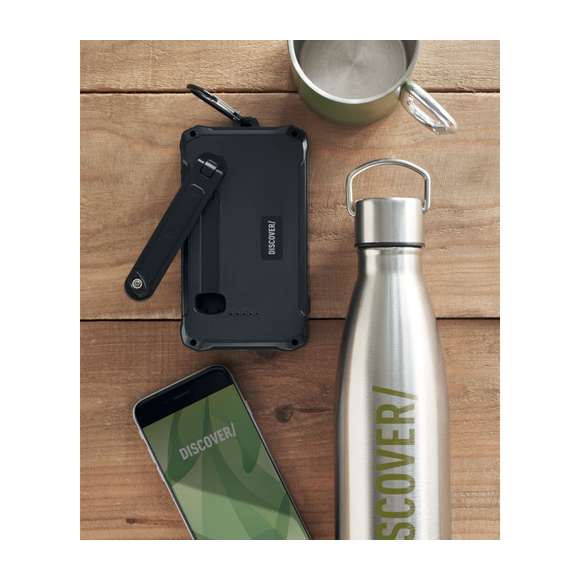 Cargador solar dinamo 8000 mAh