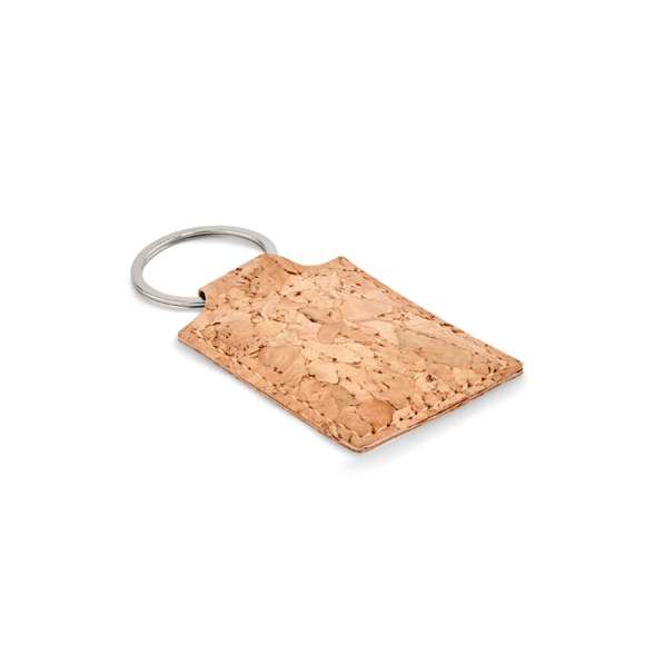 Llavero rectangular de corcho