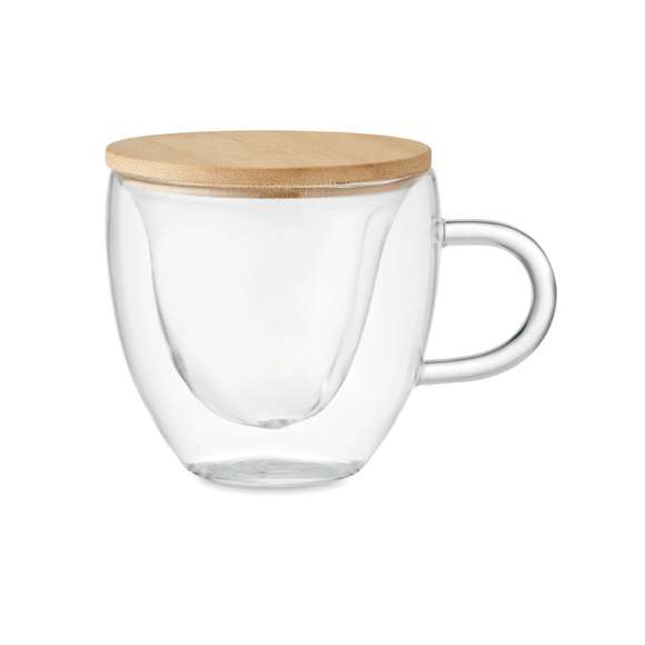 Taza de vidrio de borosilicato
