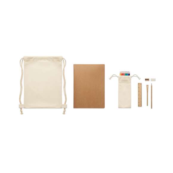 Set de dibujo infantil en bolsa