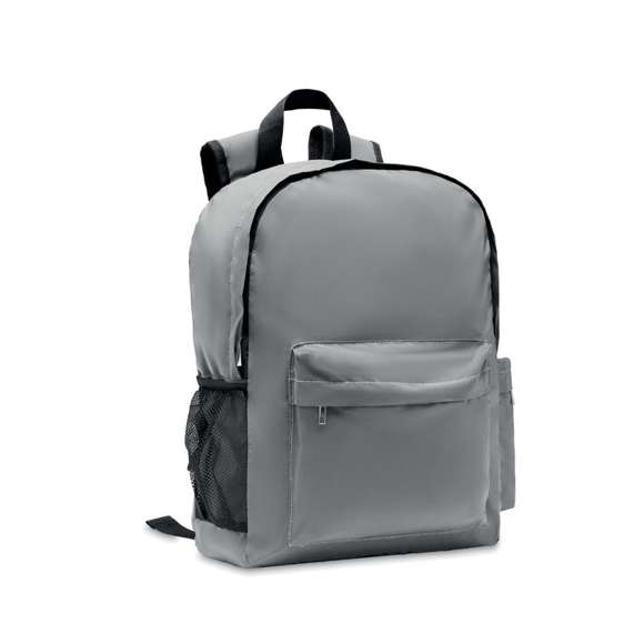 <p><span style="color: rgb(119,119,119);background-color: rgb(255,255,255);font-size: 13px;font-family: Open Sans", Arial, sans-serif;">Mochila de poliéster 190T de alta reflectancia y correas. Dispone de compartimento acolchado para portátil de 15''. </span>&nbsp;</p>