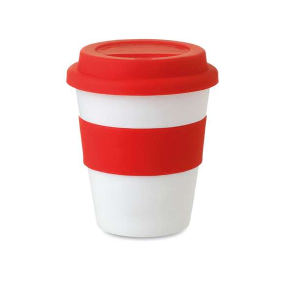 Vaso PP con tapa de silicona