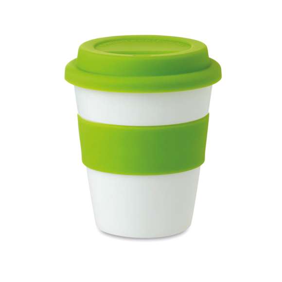 Vaso PP con tapa de silicona