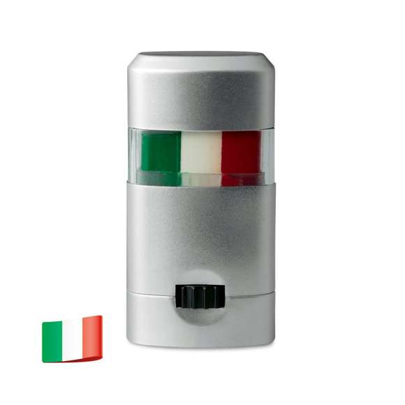 <p><span style="color: rgb(119,119,119);background-color: rgb(255,255,255);font-size: 13px;font-family: Open Sans", Arial, sans-serif;">Pinturas de diferentes banderas en caja plateada y transparente.</span>&nbsp;</p>
