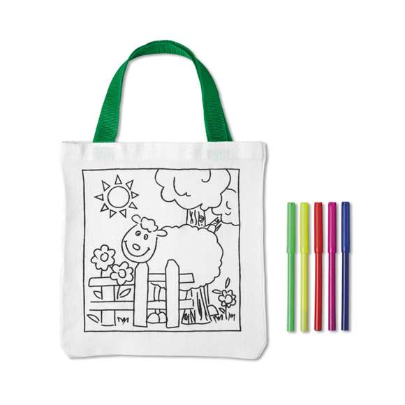 Bolsa para colorear de algodón