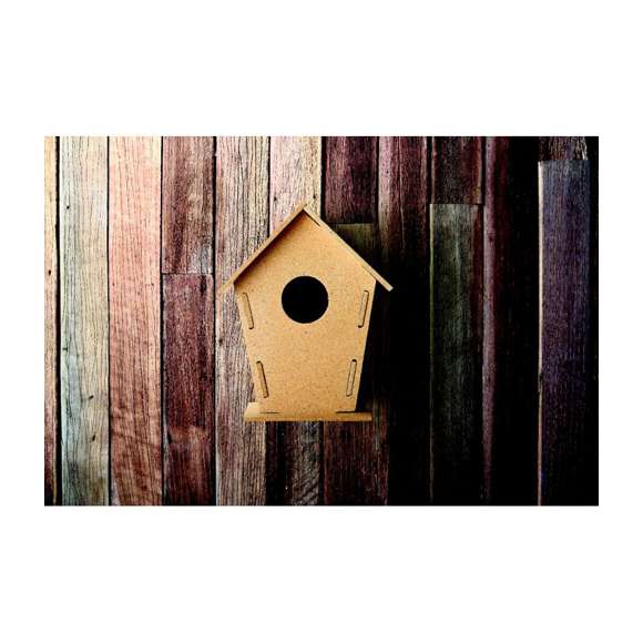 Caseta aglomerado para pájaros