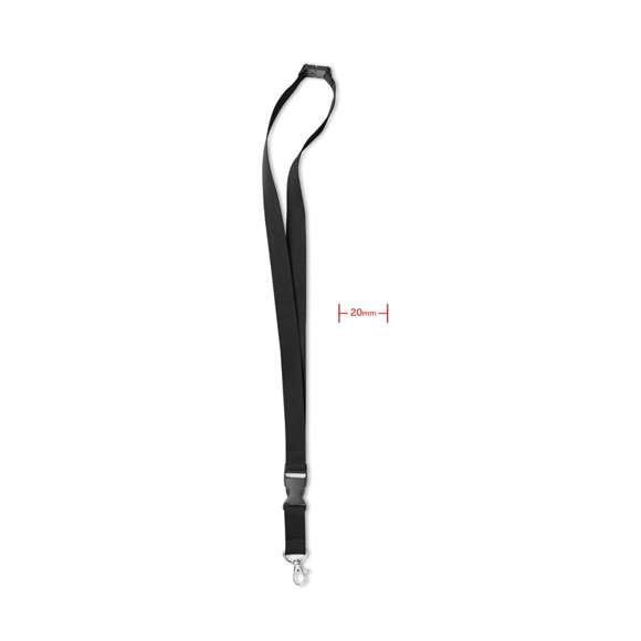 Lanyard con gancho metal 20 mm
