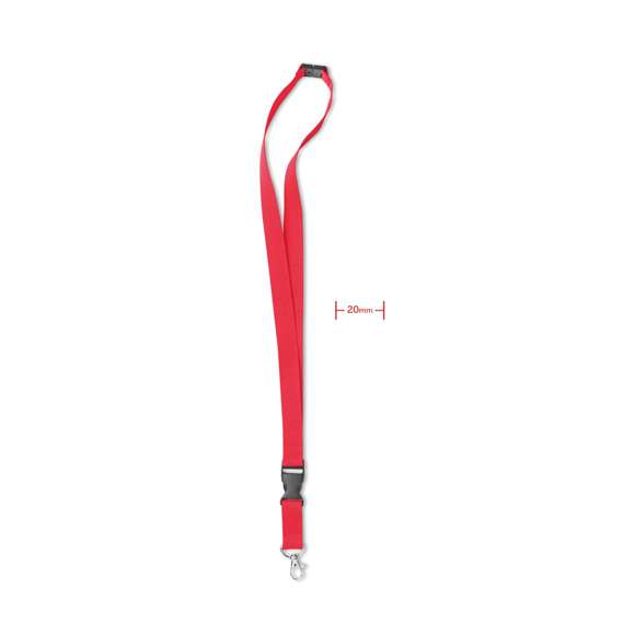Lanyard con gancho metal 20 mm