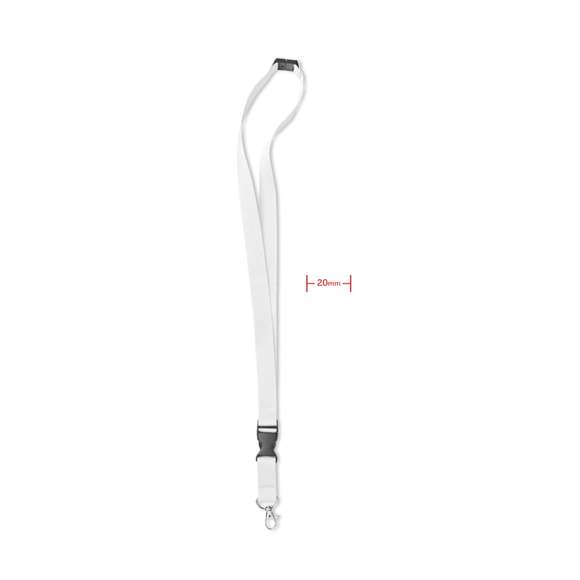 Lanyard con gancho metal 20 mm