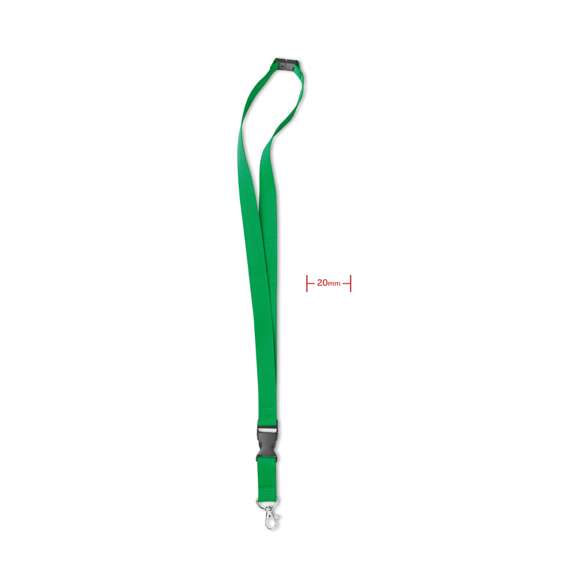 Lanyard con gancho metal 20 mm