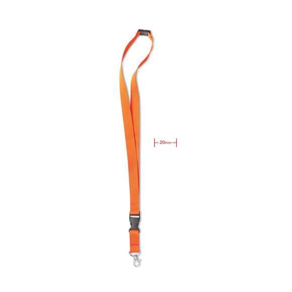 Lanyard con gancho metal 20 mm