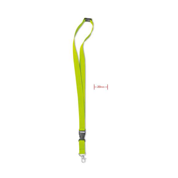 Lanyard con gancho metal 20 mm