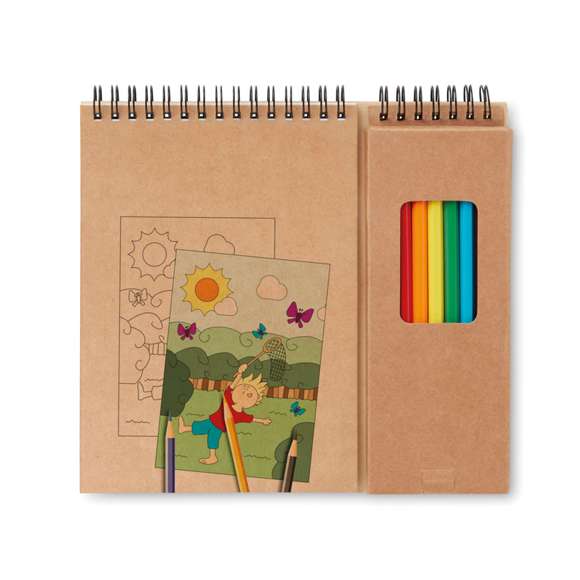 Set de lápices y cuaderno