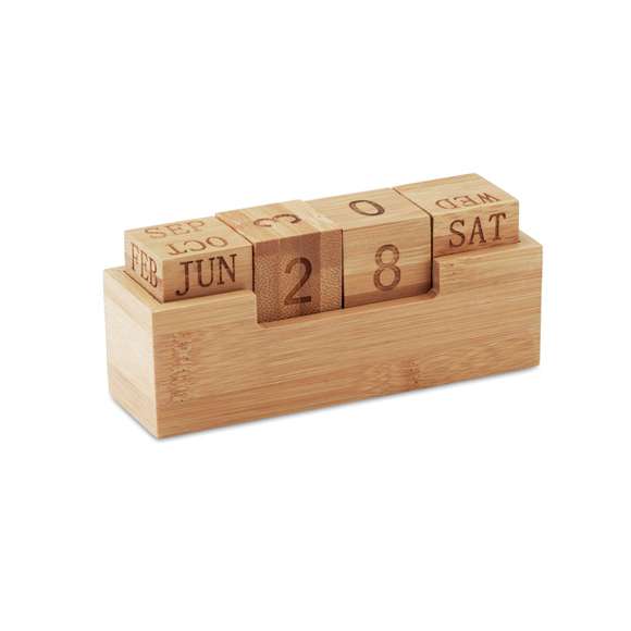 Calendario de bambú