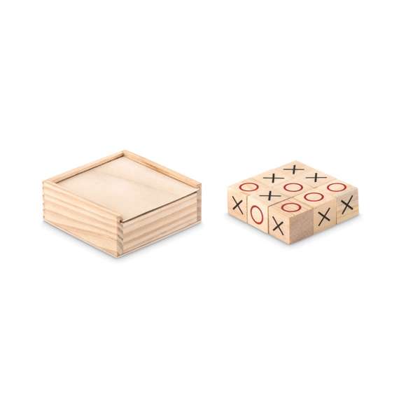 Juego tres en raya de madera