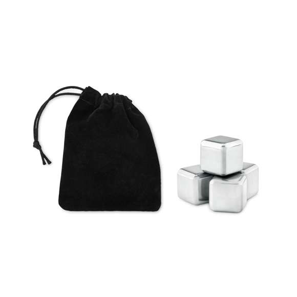 Set 4 cubitos hielo en funda