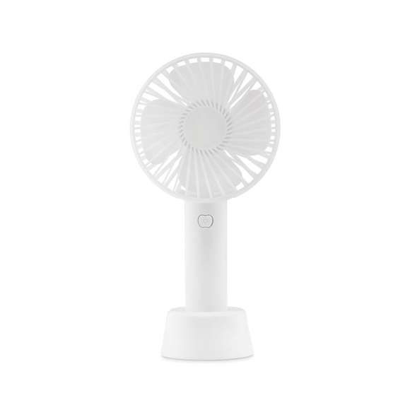 <p><span style="color: rgb(119,119,119);background-color: rgb(255,255,255);font-size: 13px;font-family: Open Sans", Arial, sans-serif;">Ventilador portátil con soporte adicional para usarlo como ventilador de escritorio. 3 niveles de velocidad. Batería recargable. Puerto USB 2000 mAh.</span>&nbsp;</p>