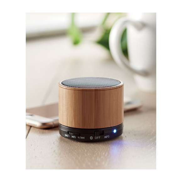 Altavoz bambú inalámbrico