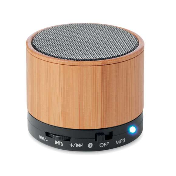 Altavoz bambú inalámbrico