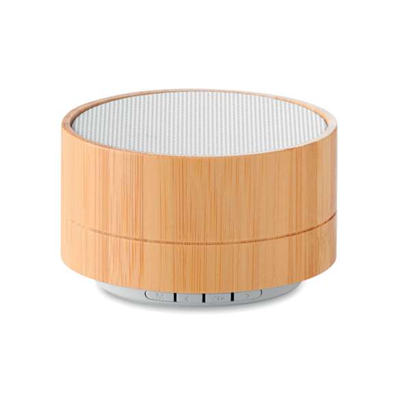 Altavoz inalámbrico bambú