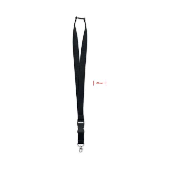 Lanyard 25mm con mosquetón