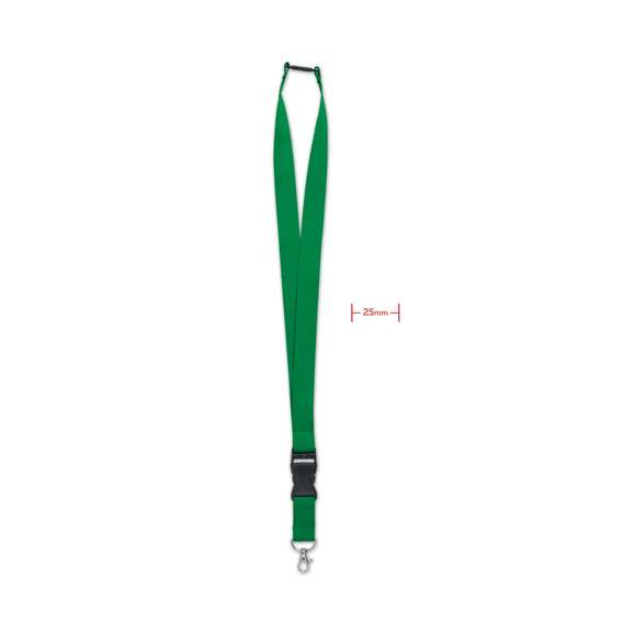 Lanyard 25mm con mosquetón