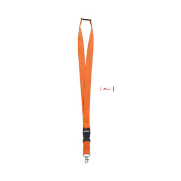Lanyard 25mm con mosquetón
