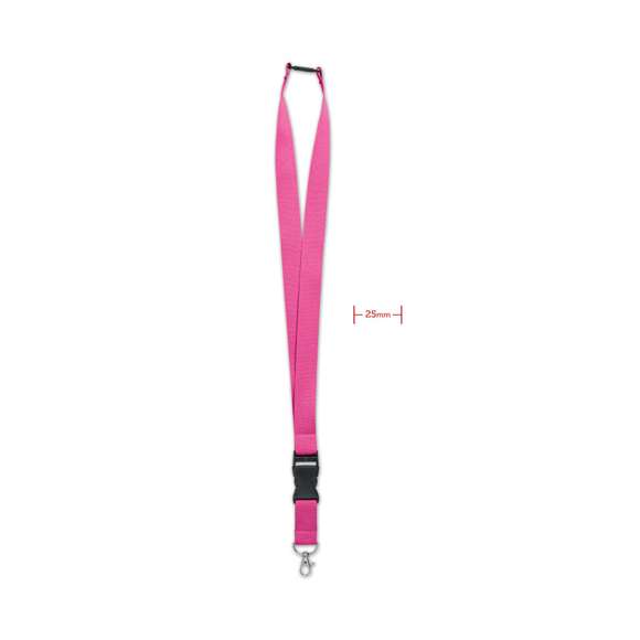 Lanyard 25mm con mosquetón