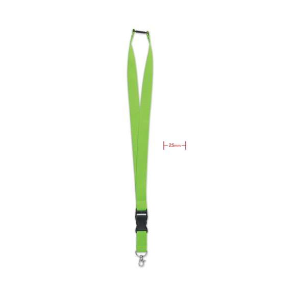 Lanyard 25mm con mosquetón