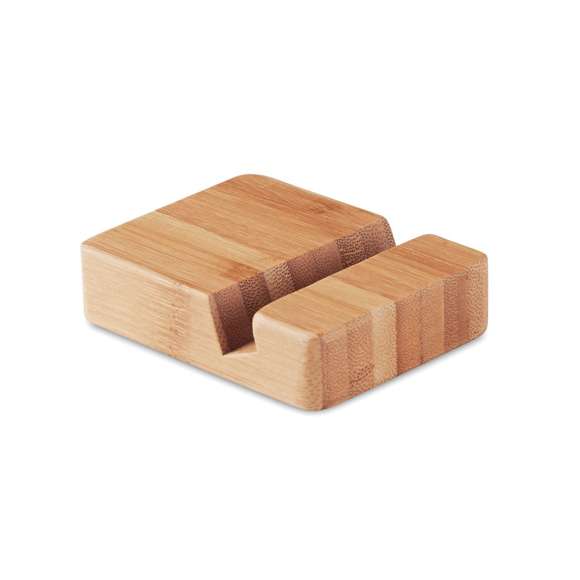 Soporte para teléfono de bambú