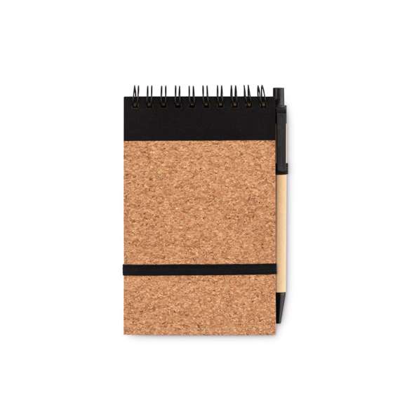 Libreta A6 bolígrafo tapa corch