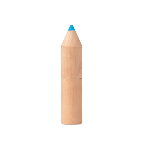 Estuche madera de 6 lápices