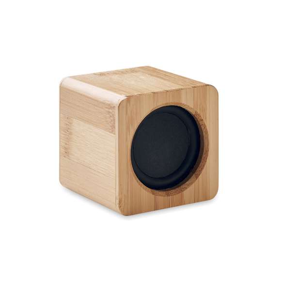 Altavoz inalámbrico de bambú