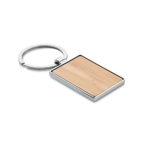 Llavero rectangular y bambú