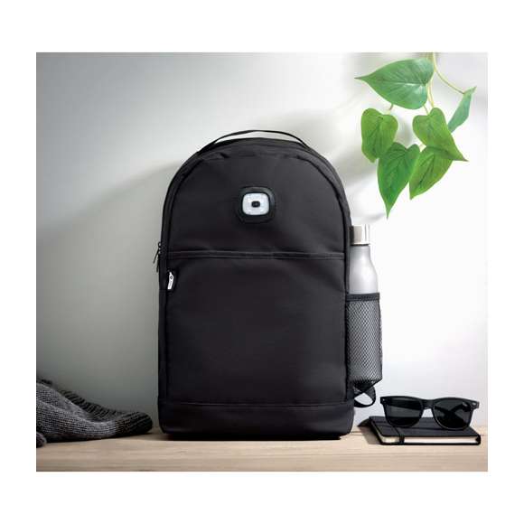 Mochila en RPET 600D y luz COB