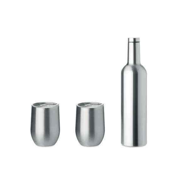 Set botella- tazas doble pared