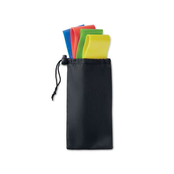 <p><span style="color: rgb(119,119,119);background-color: rgb(255,255,255);font-size: 13px;font-family: Open Sans", Arial, sans-serif;">Set de 4 bandas de fitness de TPE en funda de poliéster. Ideales para hacer ejercicio.</span>&nbsp;</p>