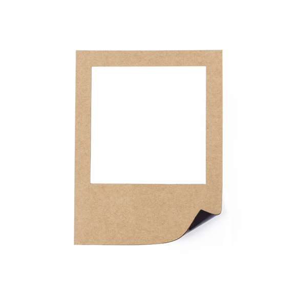 Imán portafotos en cartón reciclado de 185g/m2, para fotos en tamaño 8,5x9 cm