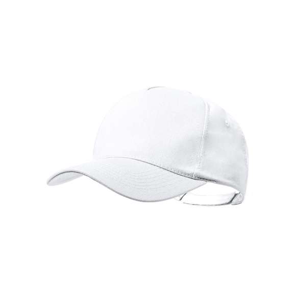 Gorra de línea nature de 5 paneles, fabricada en combinación de algodón reciclado y poliéster reciclado. Certificación GRS (Global Recycled Standard / Estándar de Reciclaje Global), que garantiza el origen reciclado del material usado para fabricar el producto. Con cierre ajustable de velcro y disponible en variada gama de colores.