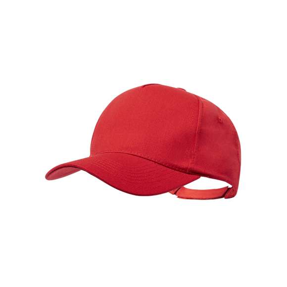 Gorra de línea nature de 5 paneles, fabricada en combinación de algodón reciclado y poliéster reciclado. Certificación GRS (Global Recycled Standard / Estándar de Reciclaje Global), que garantiza el origen reciclado del material usado para fabricar el producto. Con cierre ajustable de velcro y disponible en variada gama de colores.