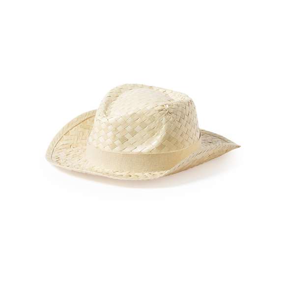Cinta exterior para sombrero de línea nature. Fabricada en 100% algodón reciclado y con certificación GRS (Global Recycled Standard / Estándar de Reciclaje Global), que garantiza el origen reciclado del material usado para fabricar el producto.